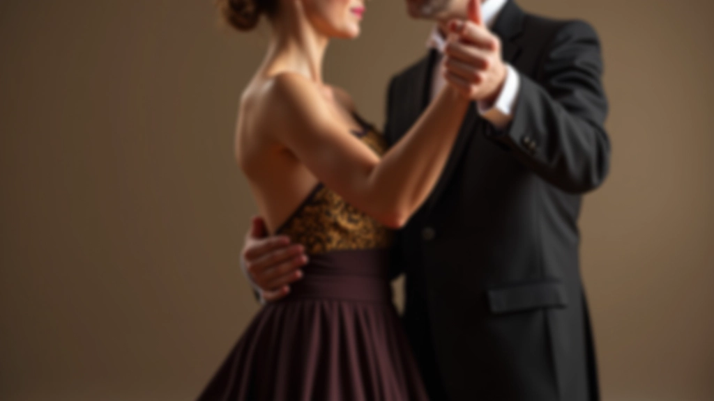 Close-up of proper ballroom dance frame showing correct hand and arm positioning between partners